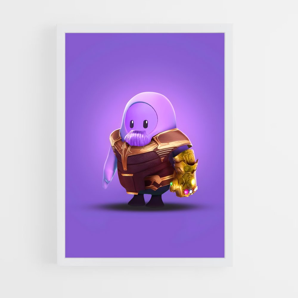 Poster L'Avantage Doré – affiche Fall guys (vue 3)